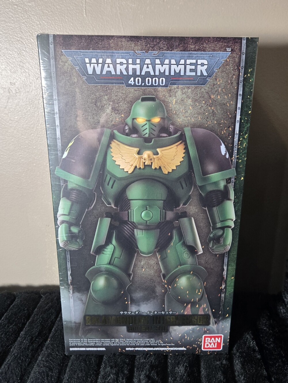 Bandai Warhammer 40K Salamanders Intercessor Action Figure 1:12 Scale NIB Sealed